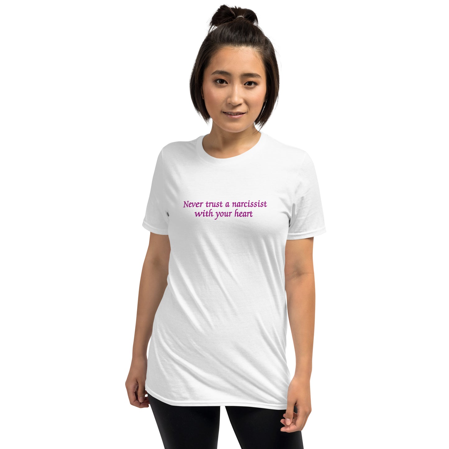 Never Trust a Narcissist with Your Heart Unisex Tee by EraofInk