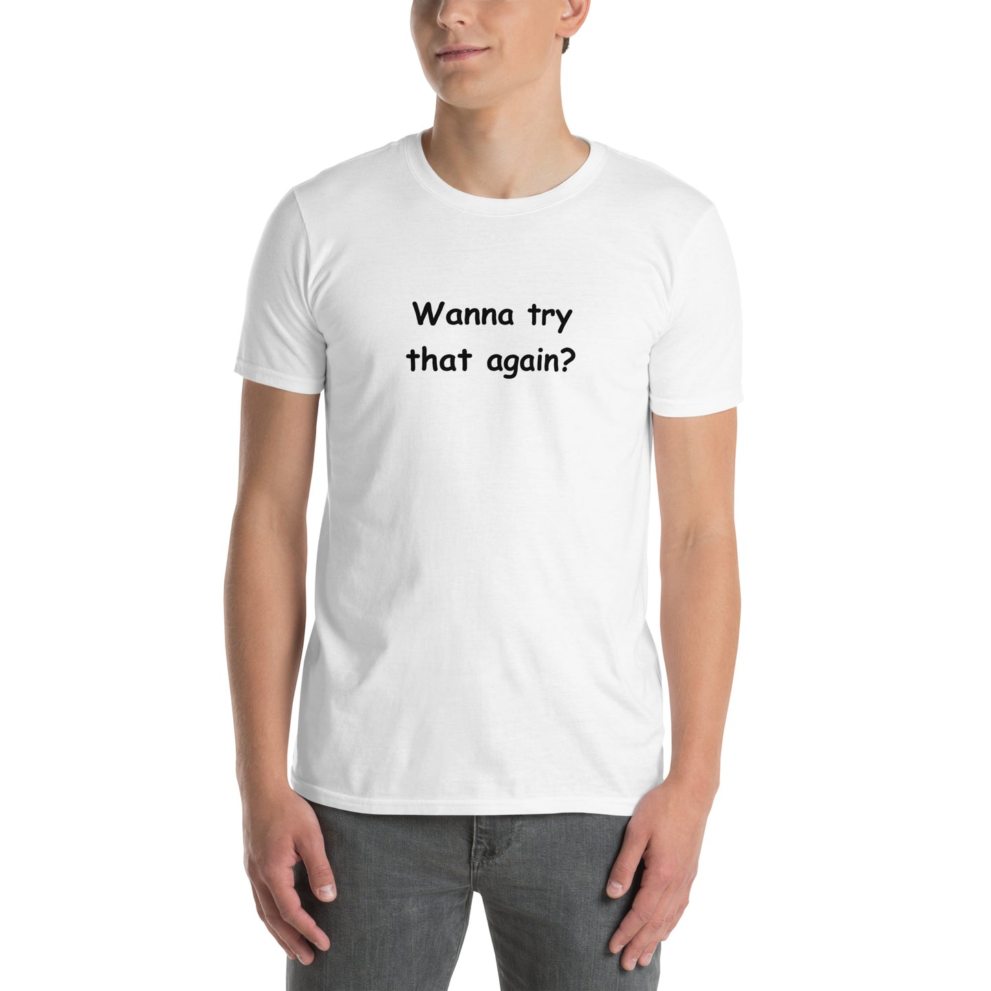Perfect Tee for a Guy That Likes to Fight Wanna Try That Again Unisex Tee by EraofInk