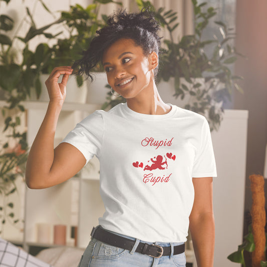 Stupid Cupid Unisex Tee by EraofInk
