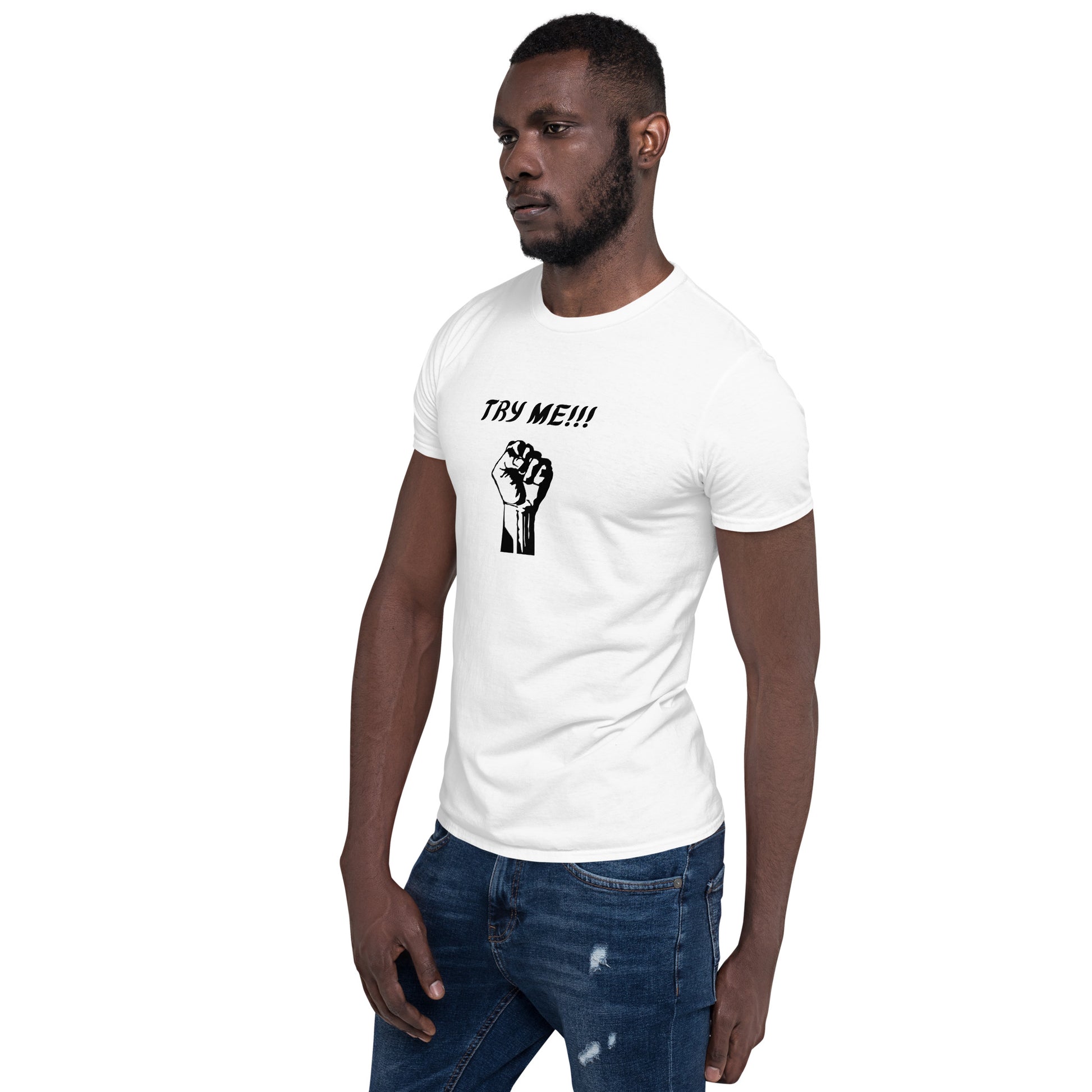 Try Me!! Unisex Tee by EraofInk