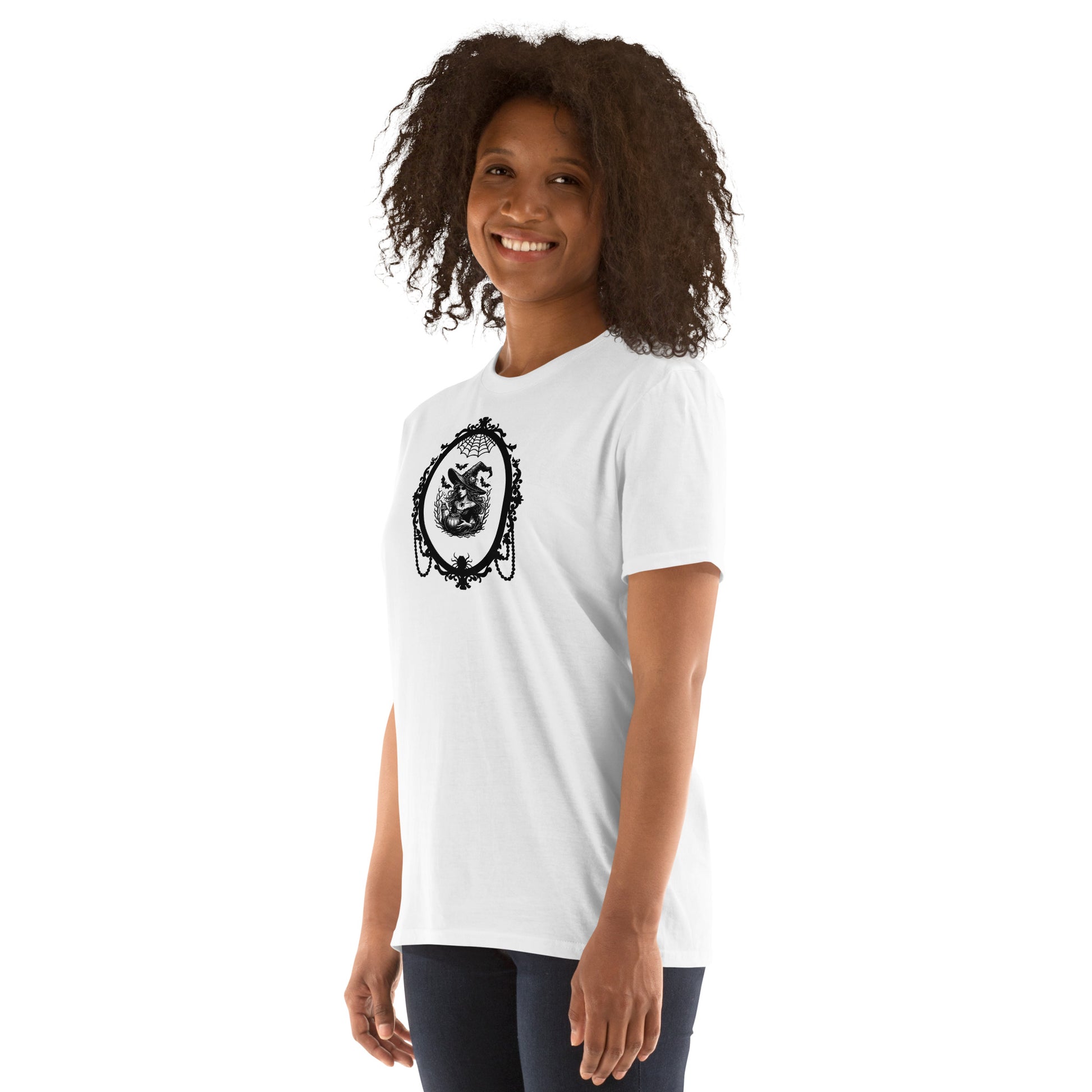 Goth Witch in Victorian Frame Unisex Tee by EraofInk