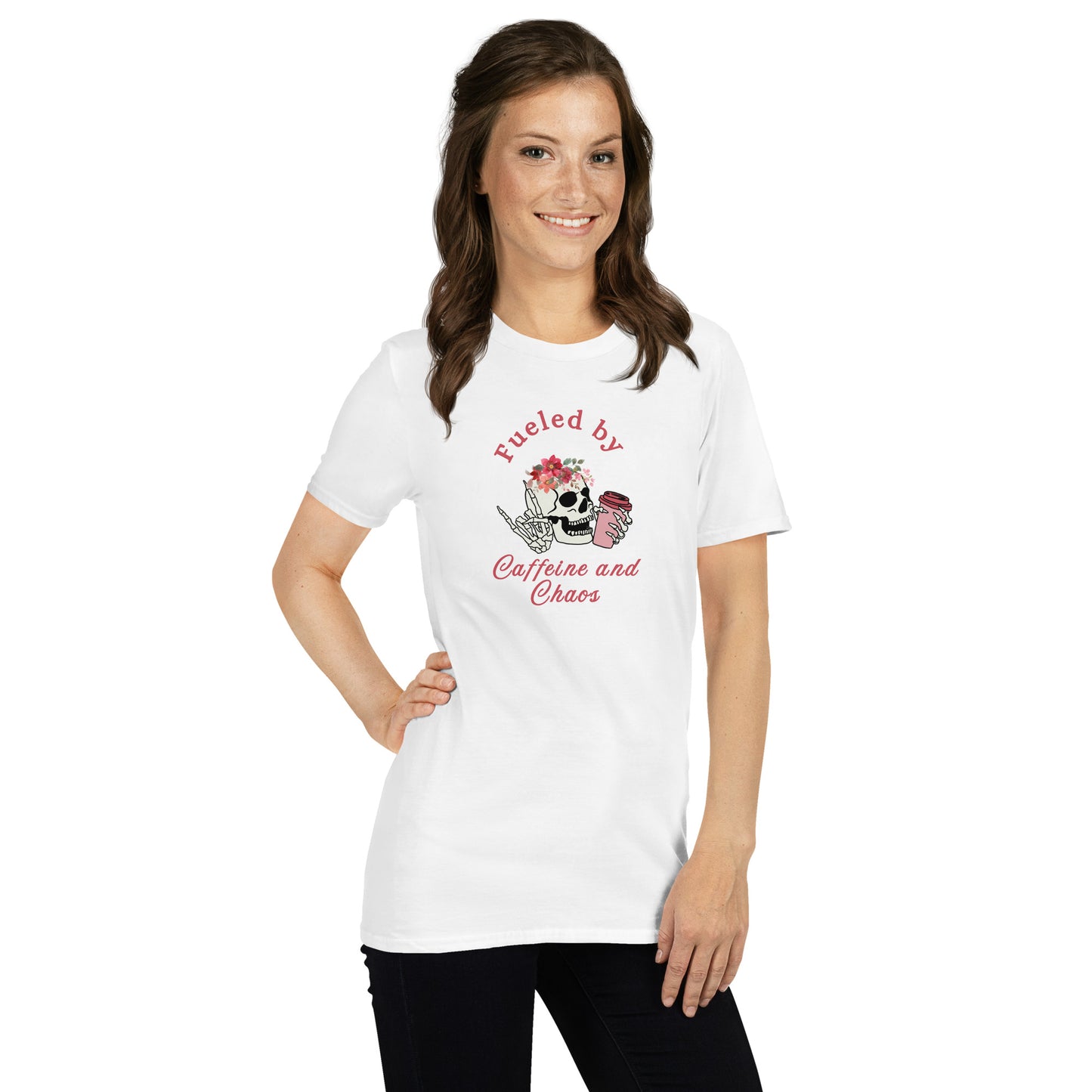 Fueled by Caffeine & Chaos Unisex Tee by EraofInk