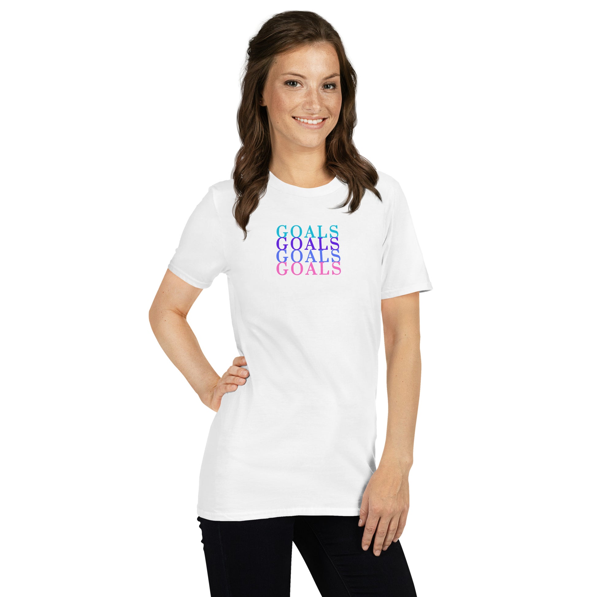 GOALS Never Give Up Strive Harder Unisex Tee by EraofInk