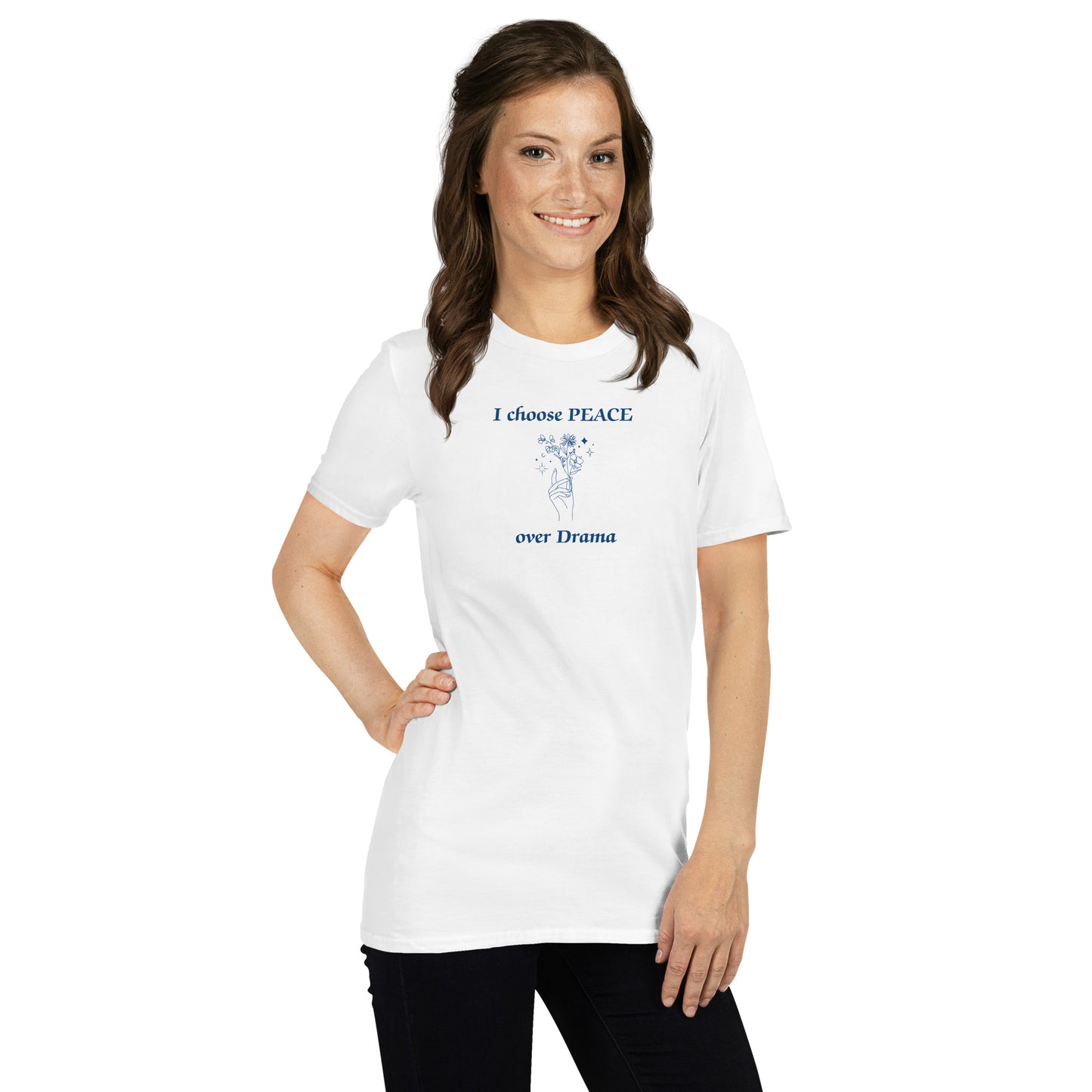 I Choose Peace Over Drama Unisex Tee by EraofInk
