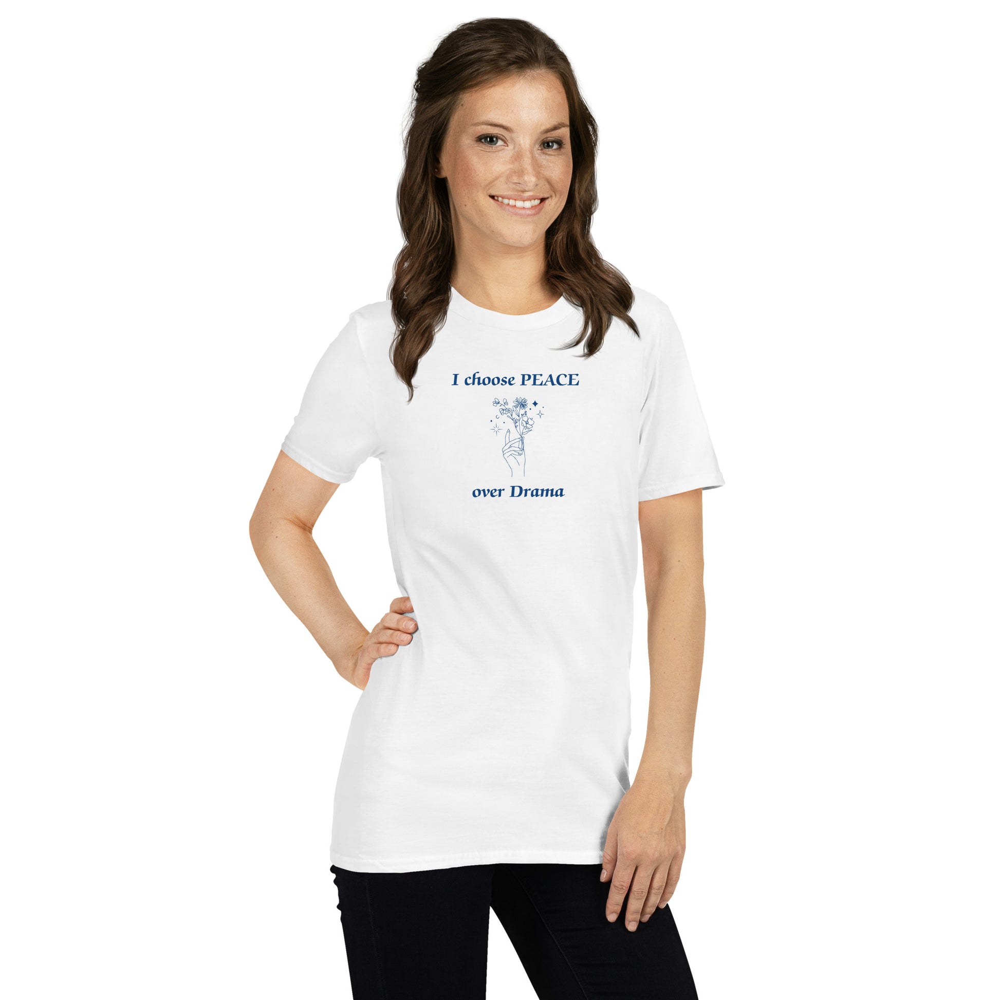 I Choose Peace Over Drama Unisex Tee by EraofInk