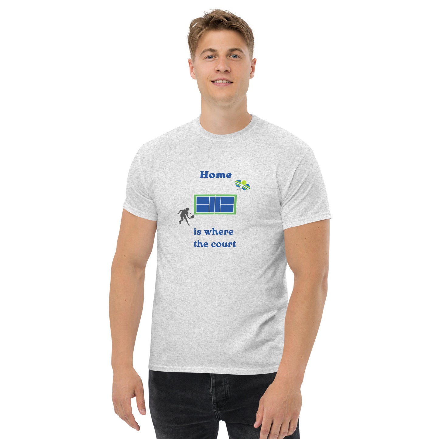 Home is Where the Court Is Pickleball Unisex Tee by EraofInk