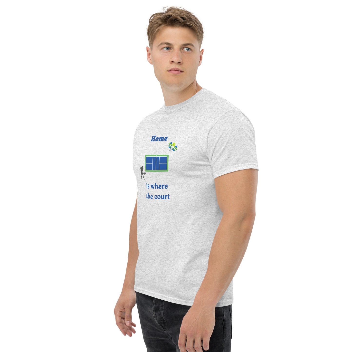Home is Where the Court Is Pickleball Unisex Tee by EraofInk