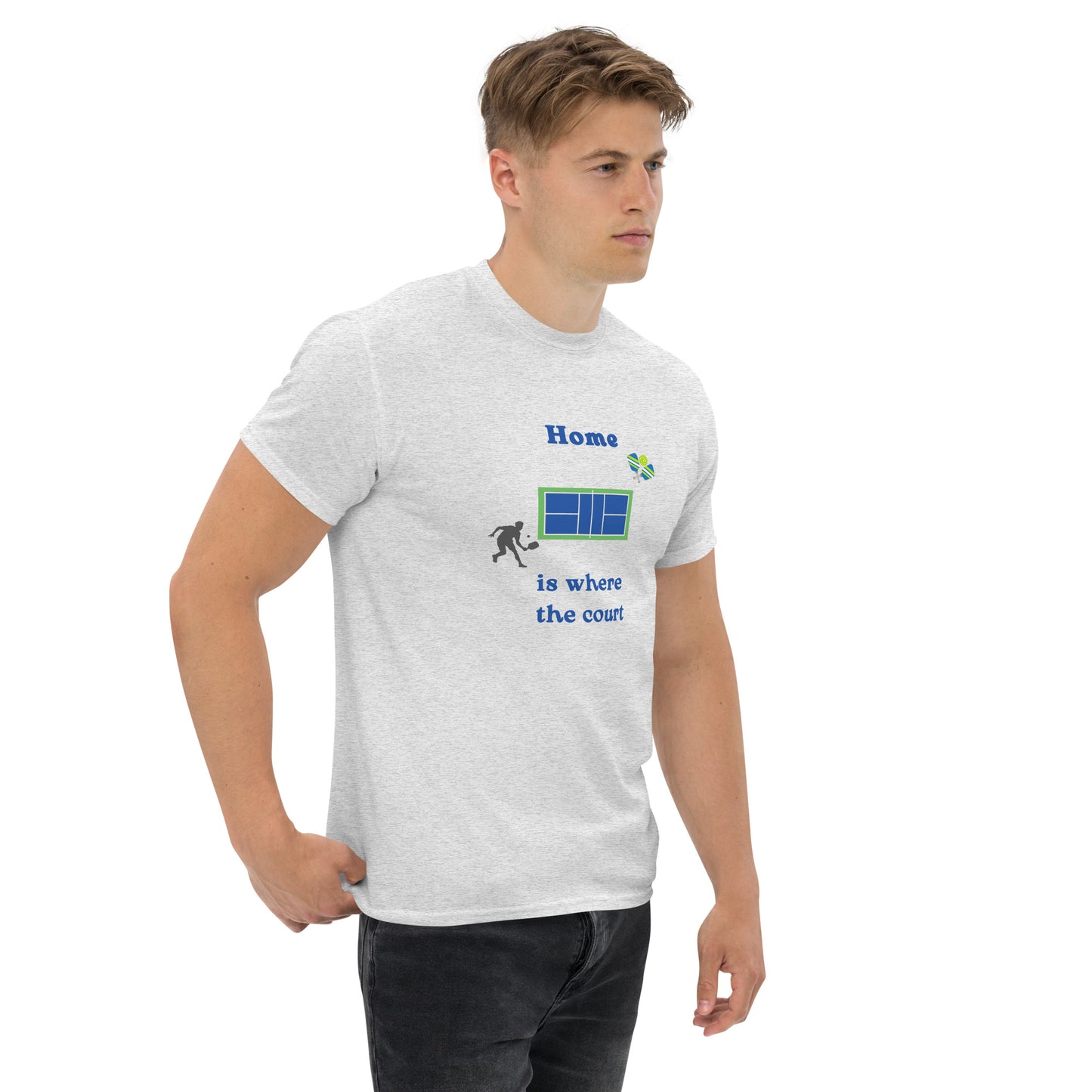 Home is Where the Court Is Pickleball Unisex Tee by EraofInk