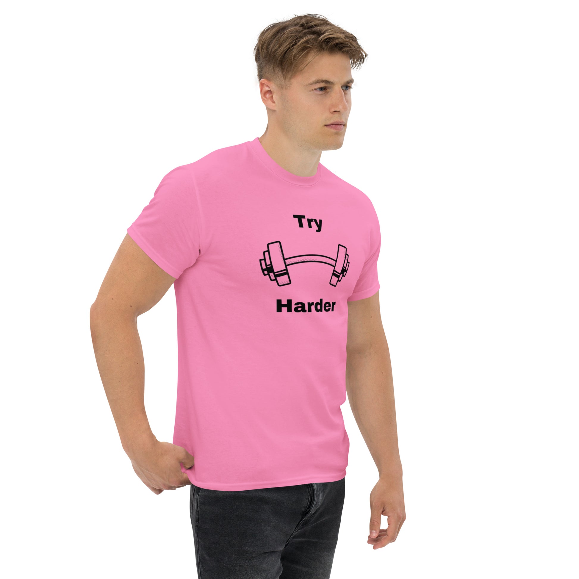 Try Harder Unisex Tee by EraofInk