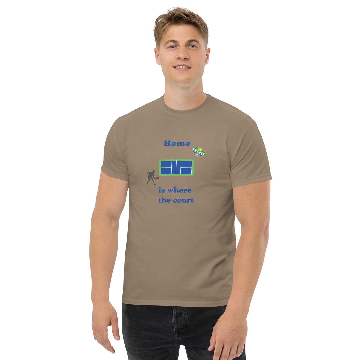 Home is Where the Court Is Pickleball Unisex Tee by EraofInk