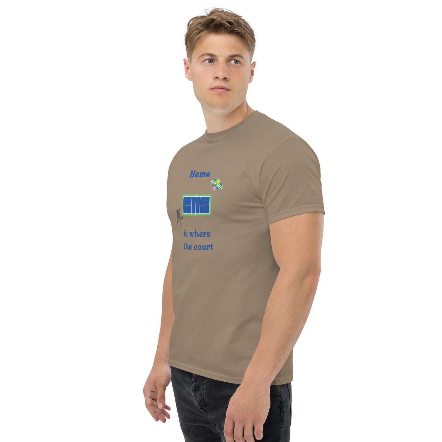 Home is Where the Court Is Pickleball Unisex Tee by EraofInk