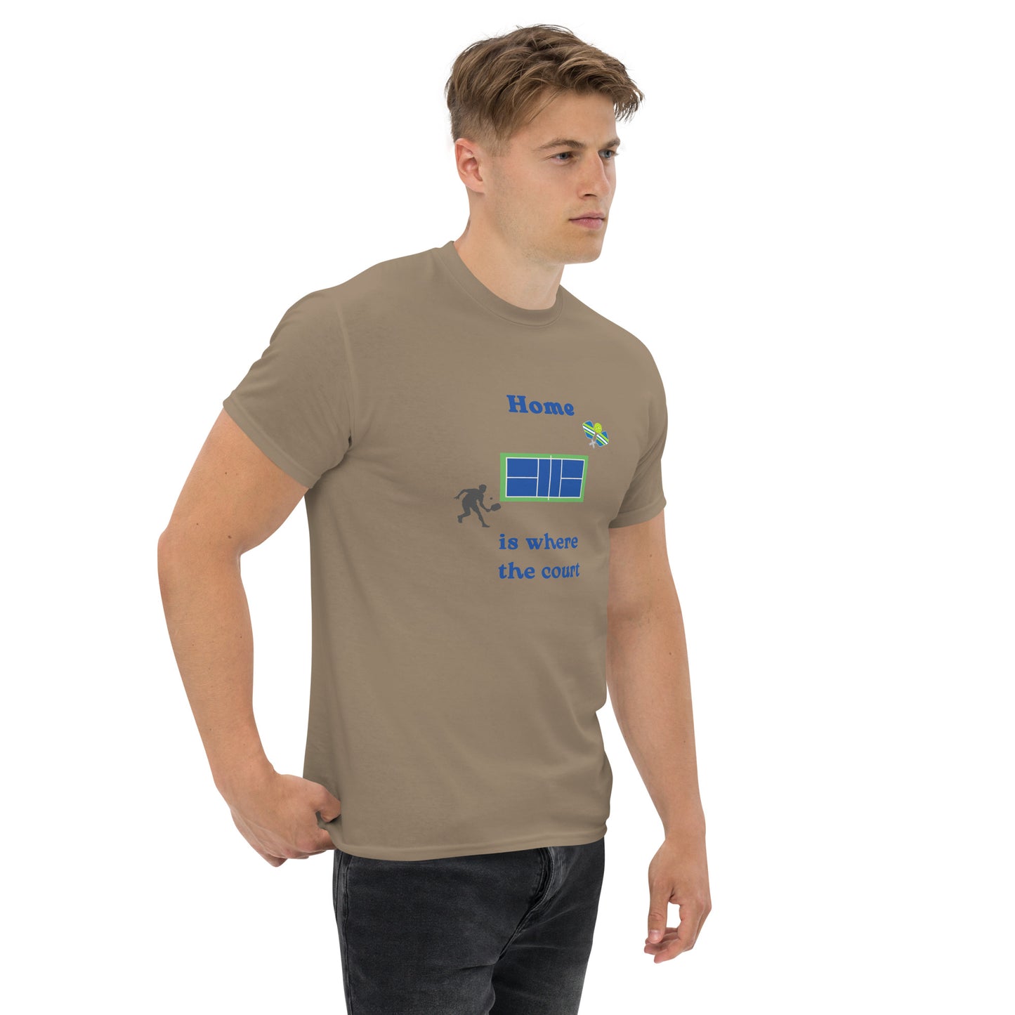 Home is Where the Court Is Pickleball Unisex Tee by EraofInk