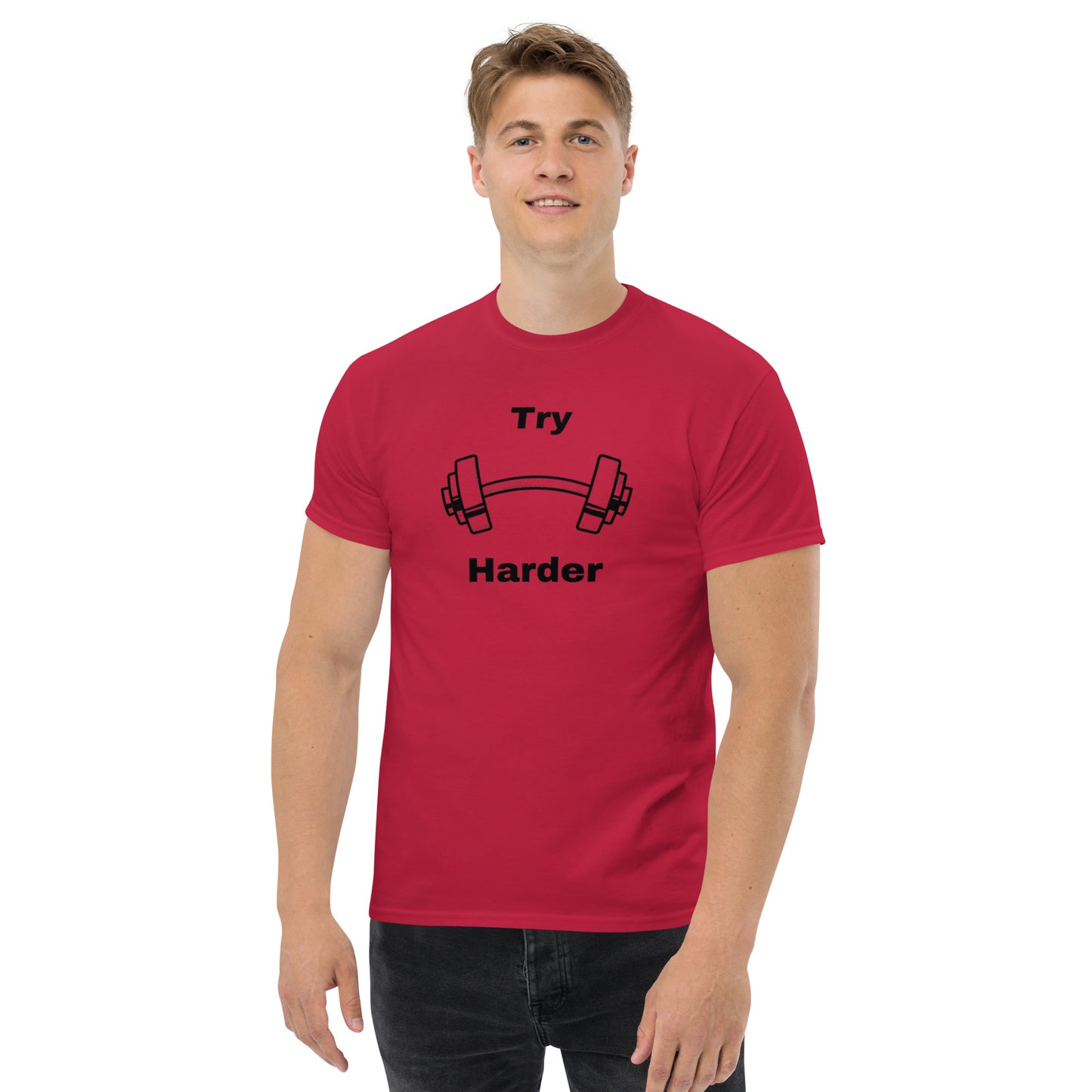 Try Harder Unisex Tee by EraofInk
