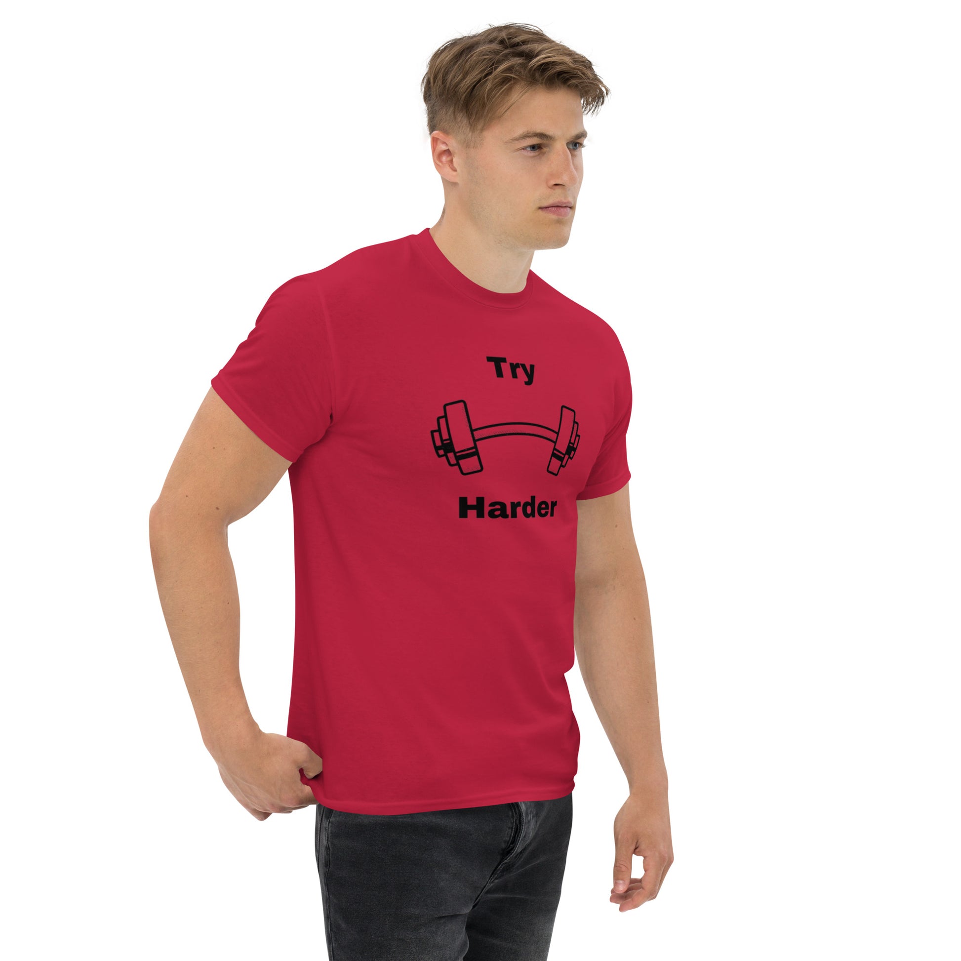 Try Harder Unisex Tee by EraofInk