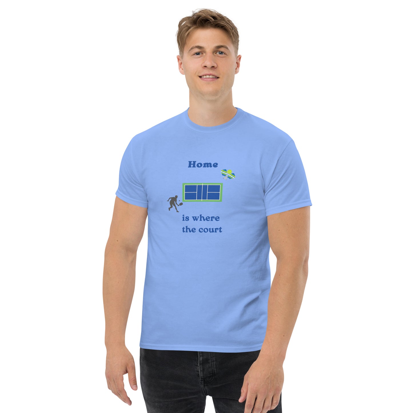 Home is Where the Court Is Pickleball Unisex Tee by EraofInk
