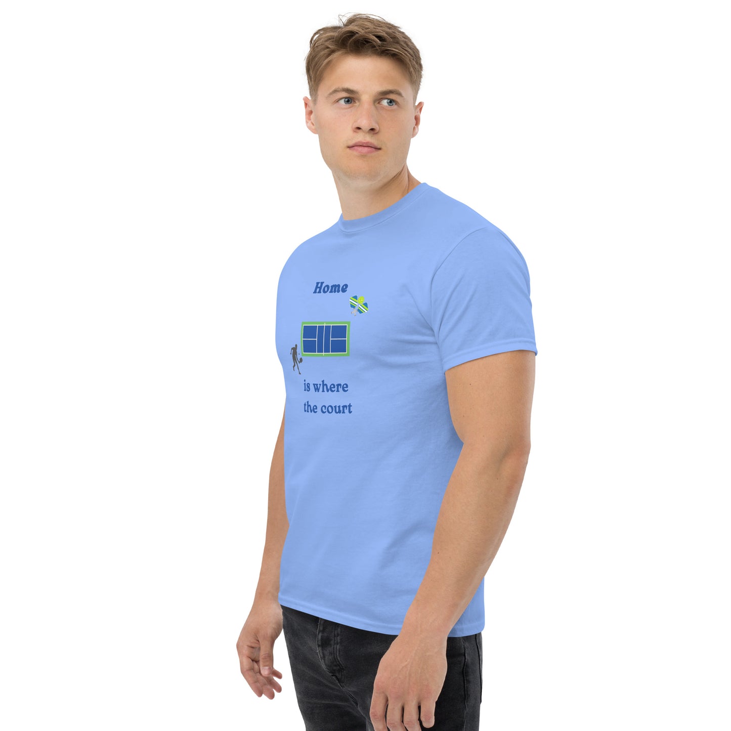 Home is Where the Court Is Pickleball Unisex Tee by EraofInk