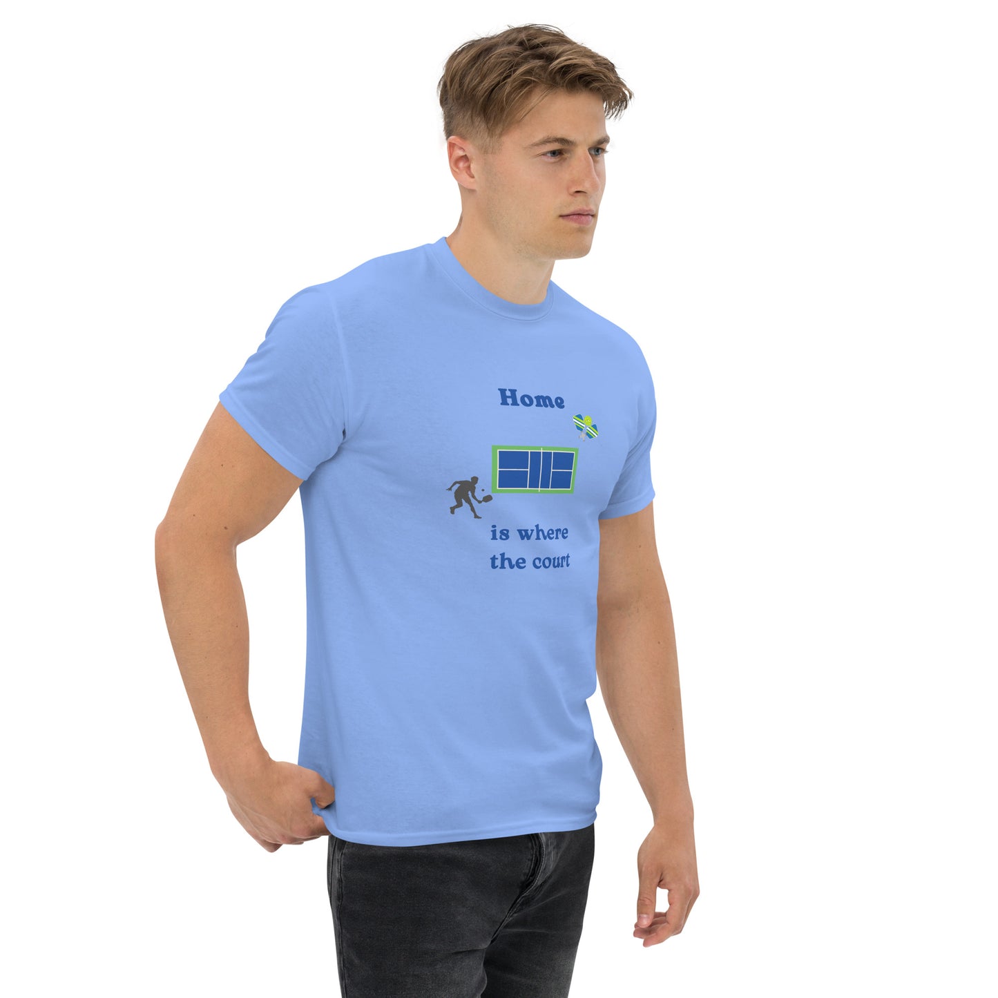 Home is Where the Court Is Pickleball Unisex Tee by EraofInk