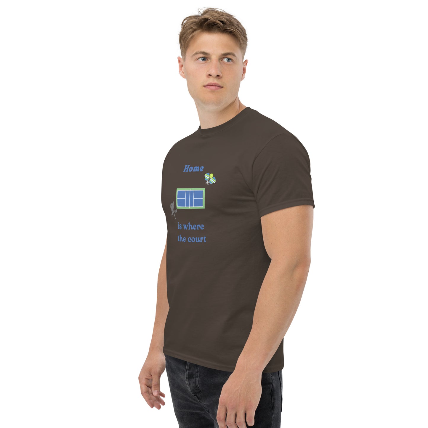 Home is Where the Court Is Pickleball Unisex Tee by EraofInk