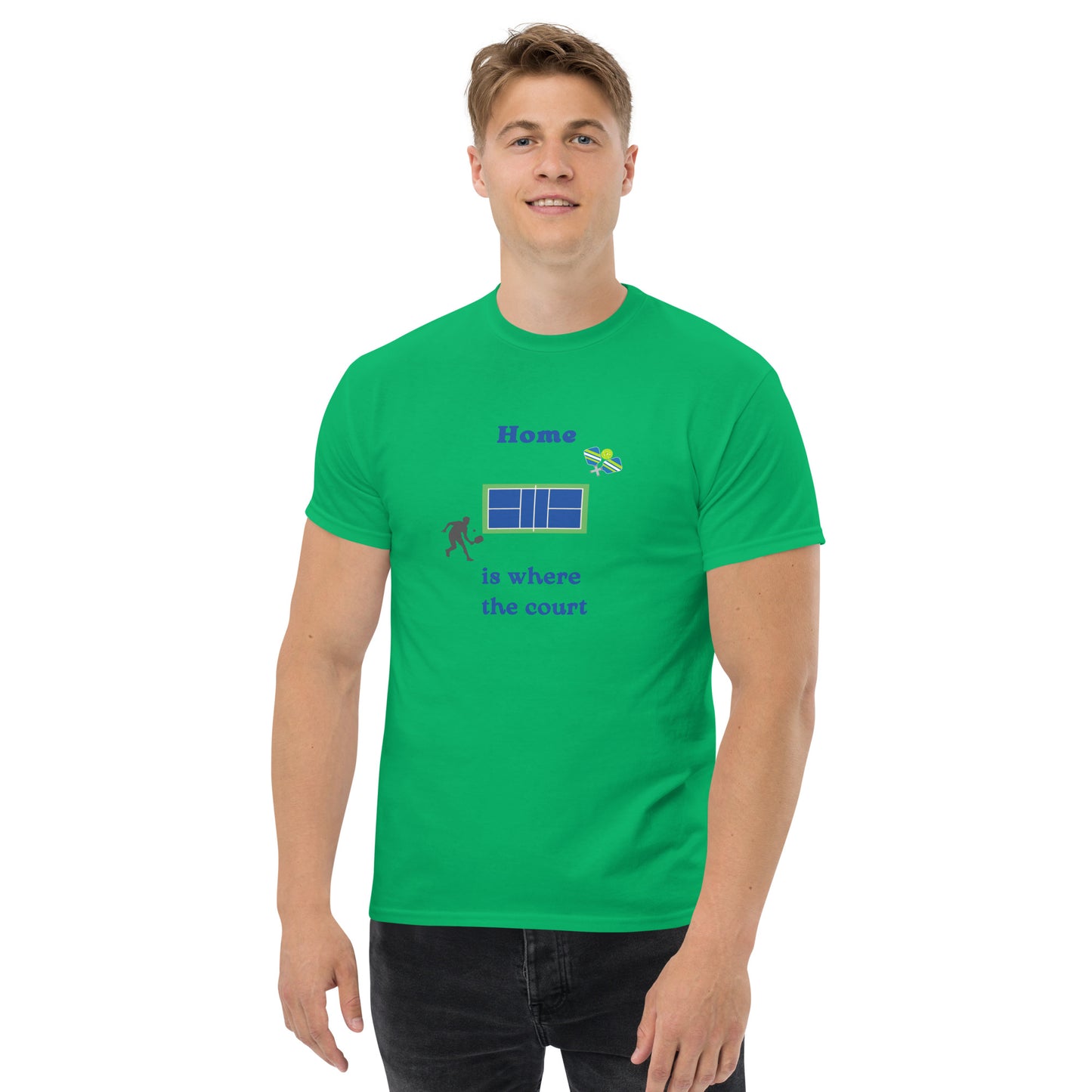 Home is Where the Court Is Pickleball Unisex Tee by EraofInk