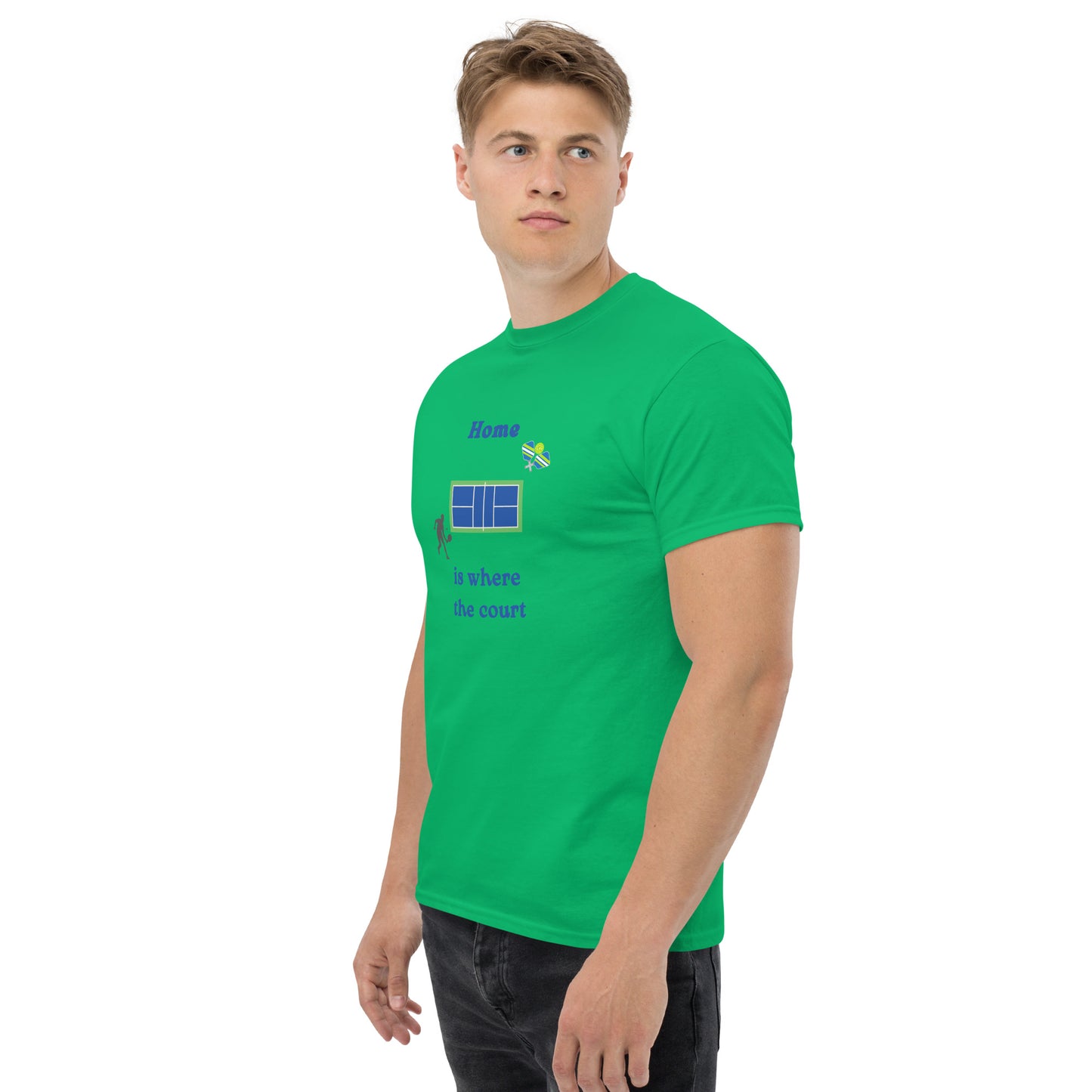 Home is Where the Court Is Pickleball Unisex Tee by EraofInk