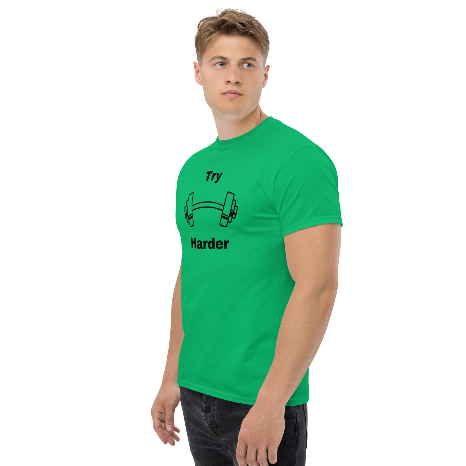 Try Harder Unisex Tee by EraofInk