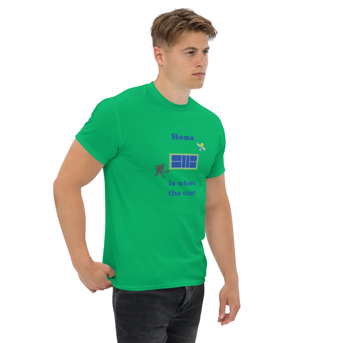 Home is Where the Court Is Pickleball Unisex Tee by EraofInk