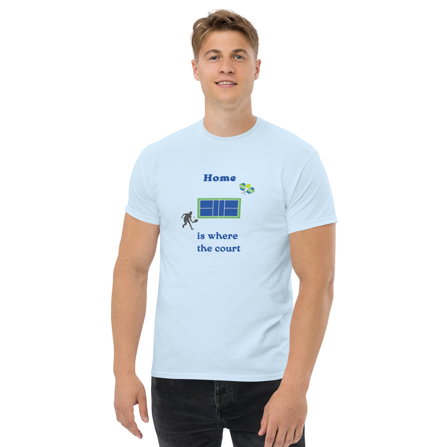 Home is Where the Court Is Pickleball Unisex Tee by EraofInk