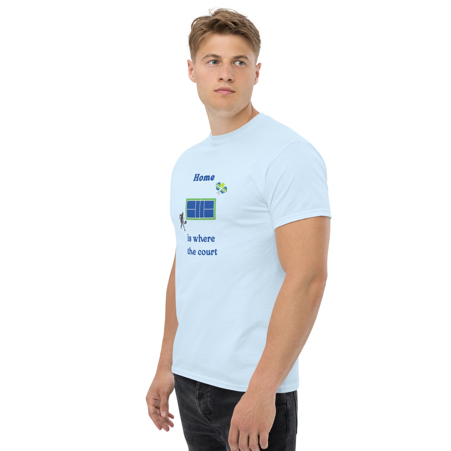 Home is Where the Court Is Pickleball Unisex Tee by EraofInk