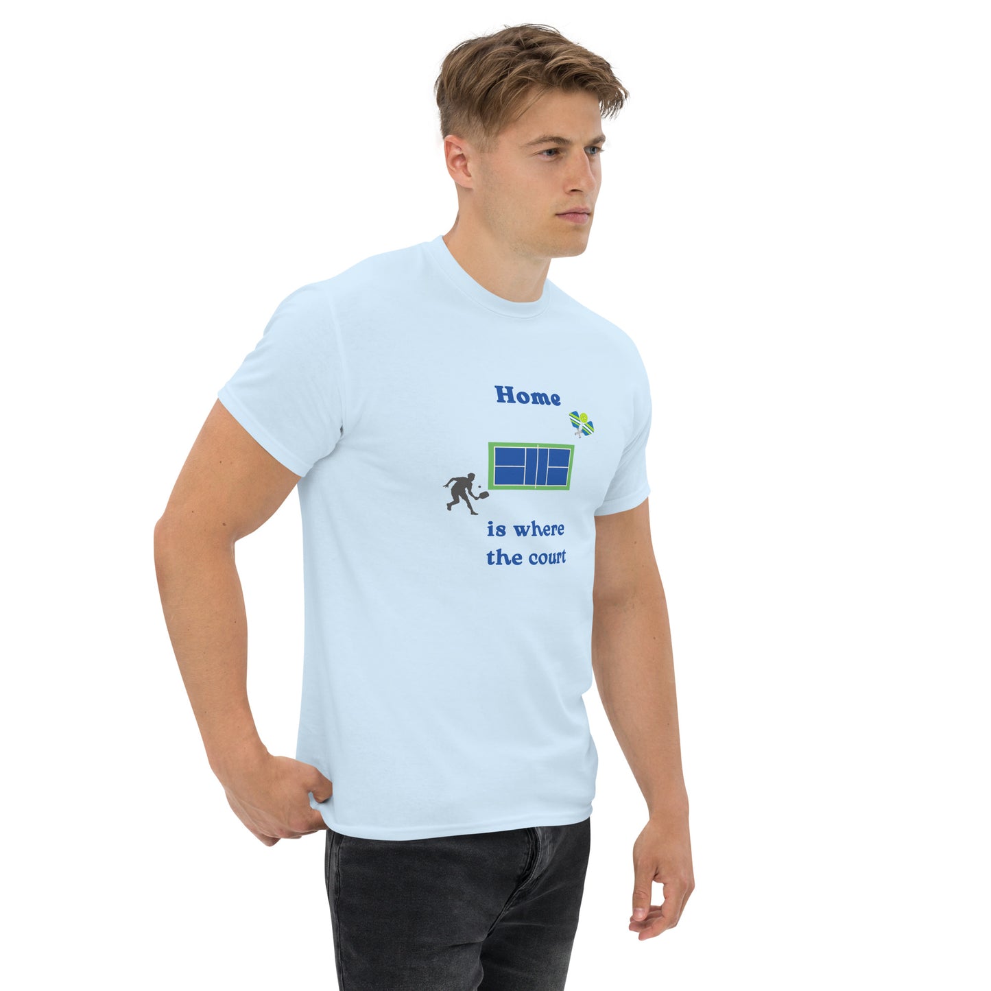 Home is Where the Court Is Pickleball Unisex Tee by EraofInk