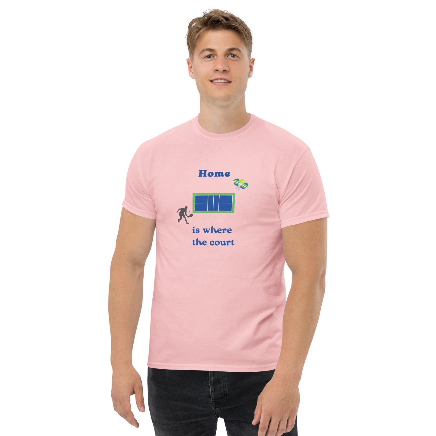 Home is Where the Court Is Pickleball Unisex Tee by EraofInk