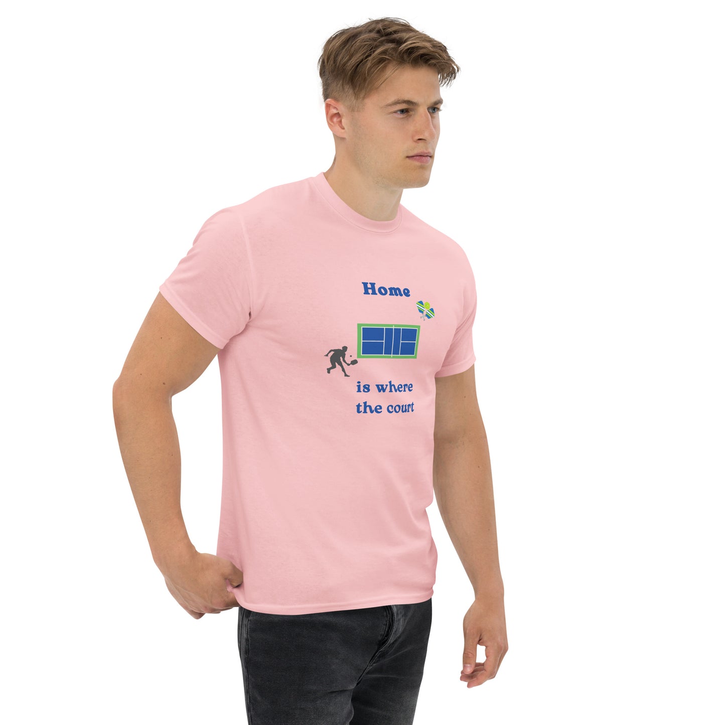 Home is Where the Court Is Pickleball Unisex Tee by EraofInk