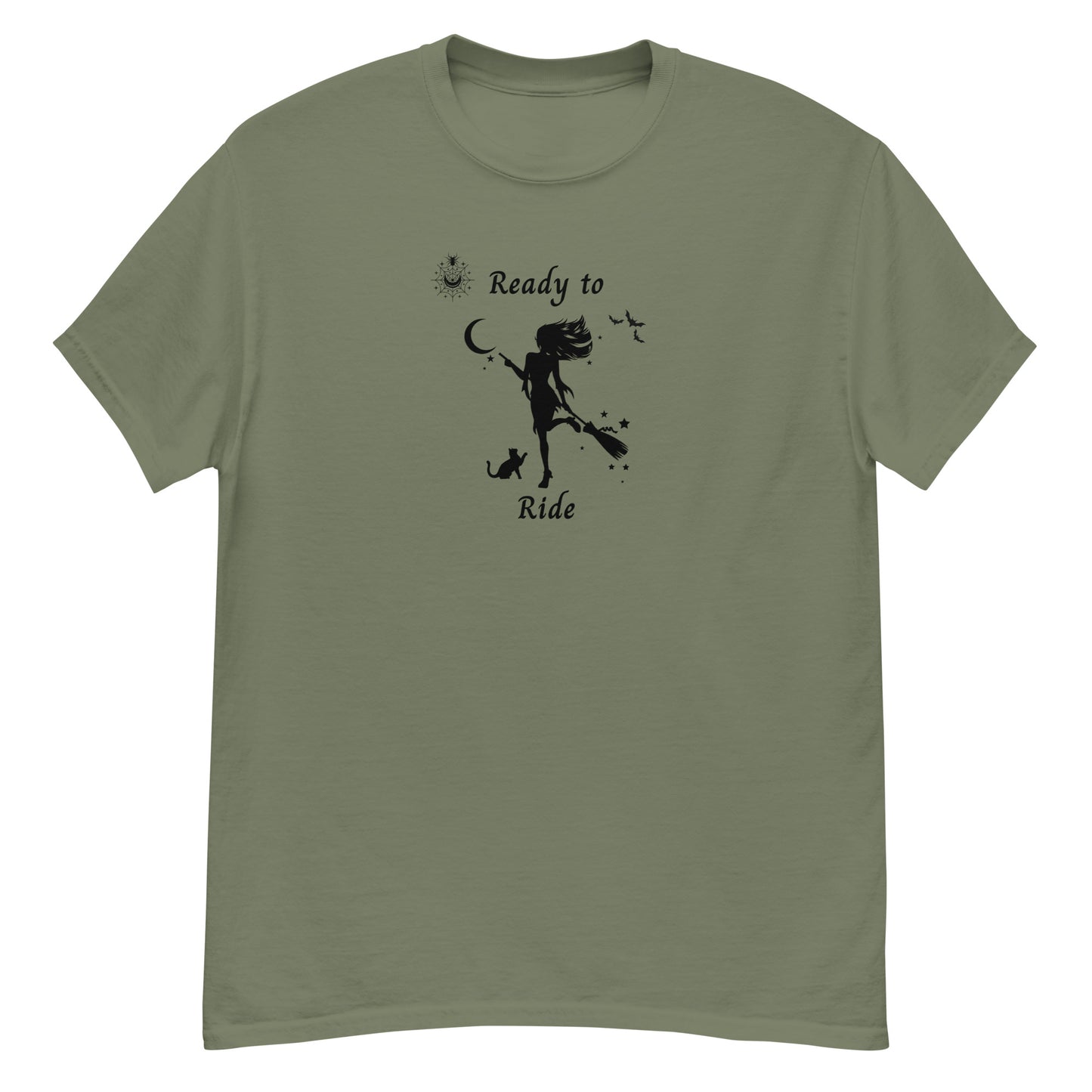 Witch Sexy Halloween Women's Tee Ready to RIDE by EraofInk