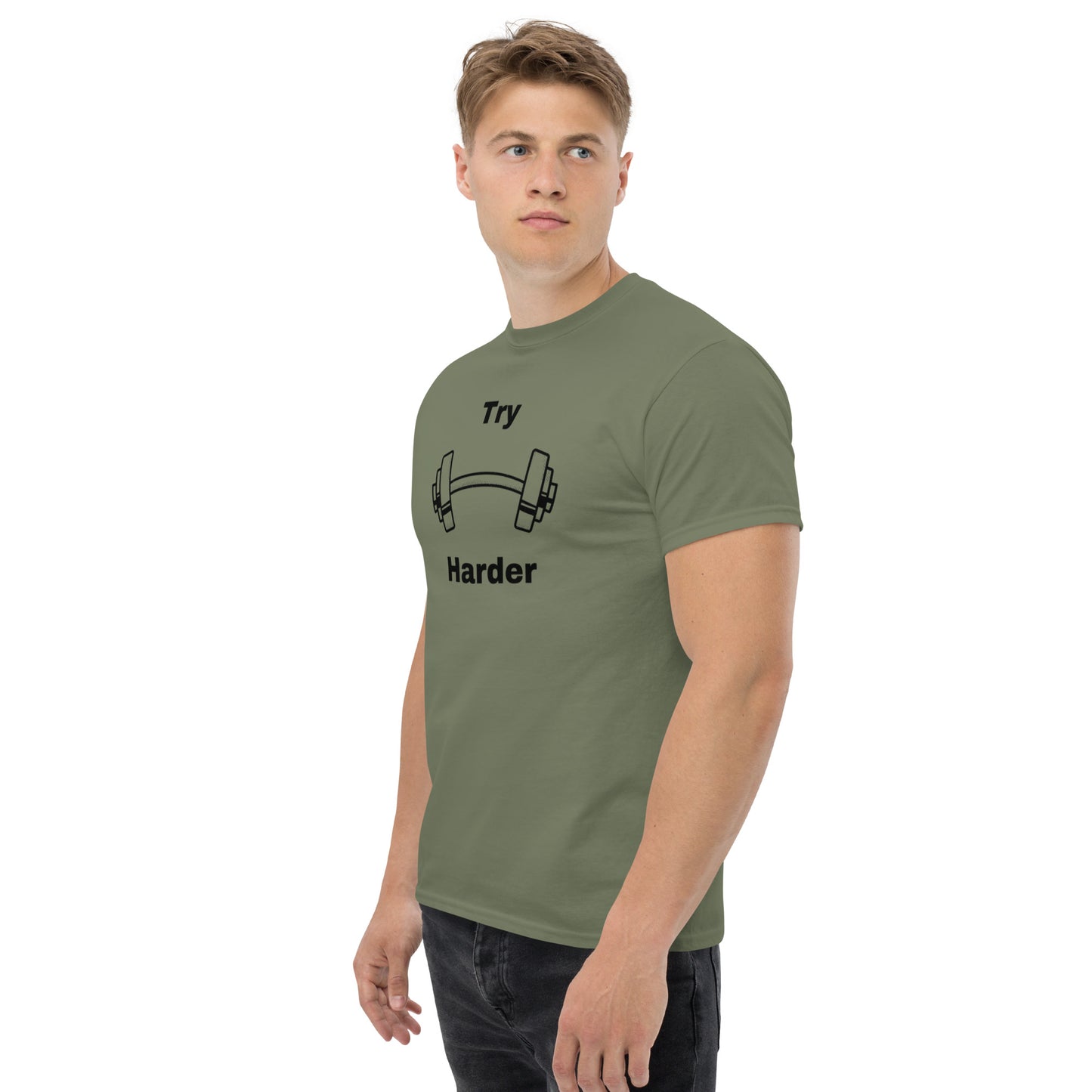 Try Harder Unisex Tee by EraofInk