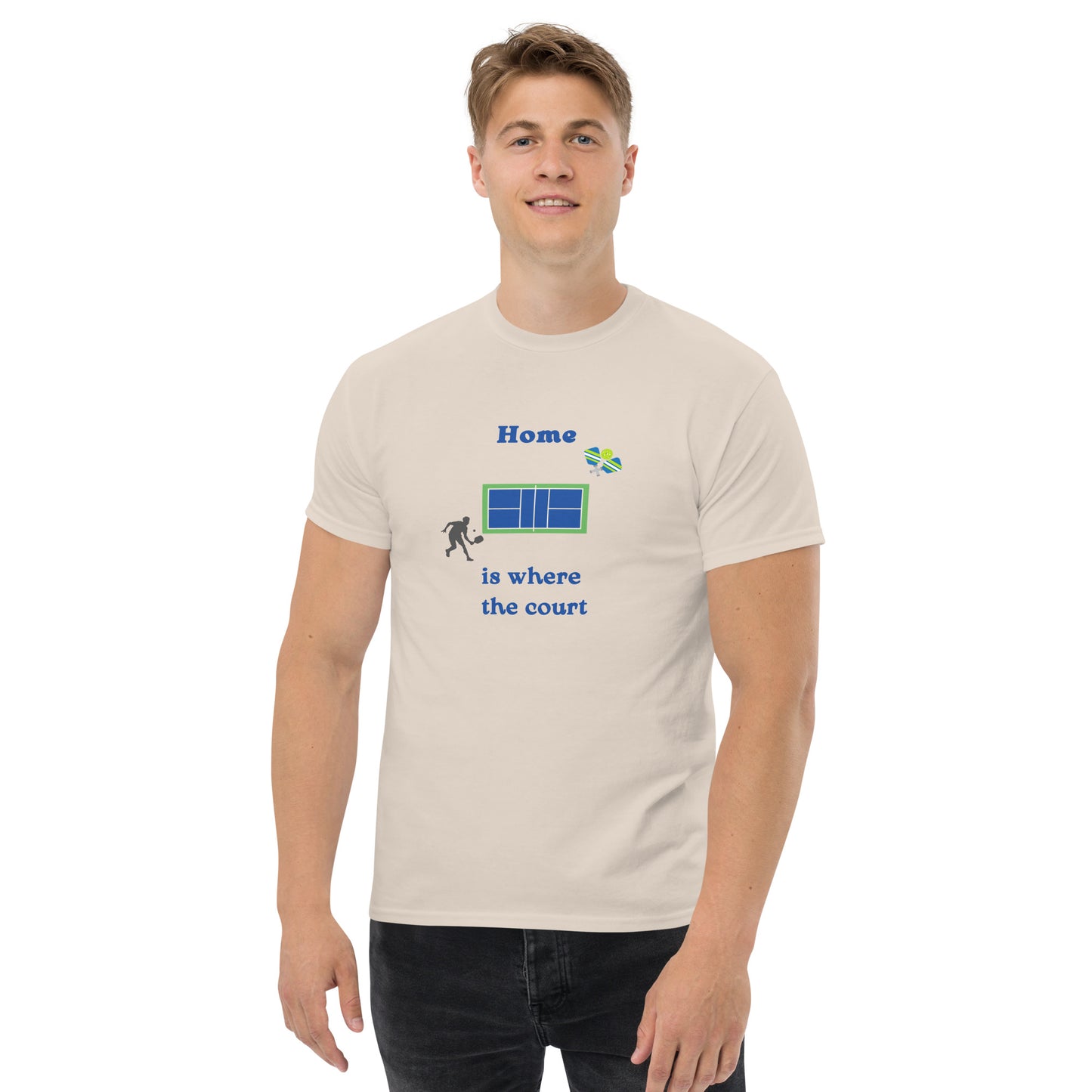 Home is Where the Court Is Pickleball Unisex Tee by EraofInk