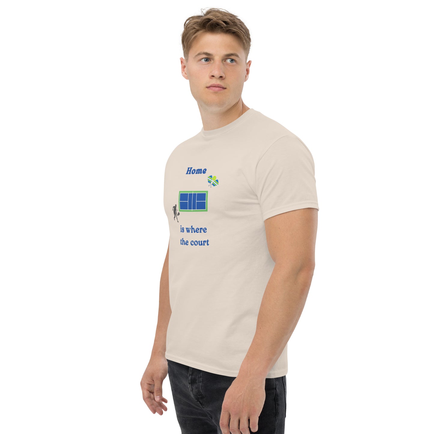 Home is Where the Court Is Pickleball Unisex Tee by EraofInk