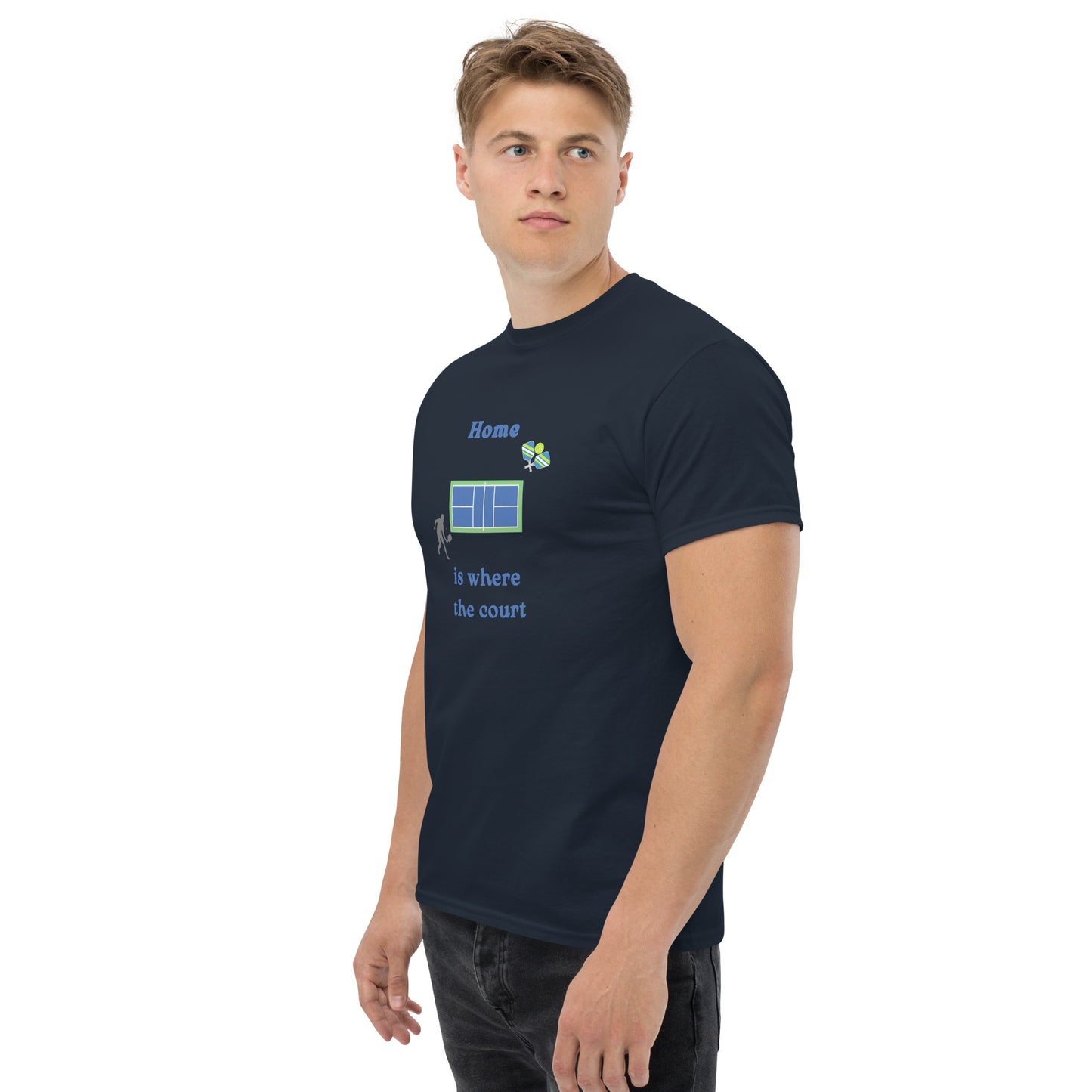 Home is Where the Court Is Pickleball Unisex Tee by EraofInk