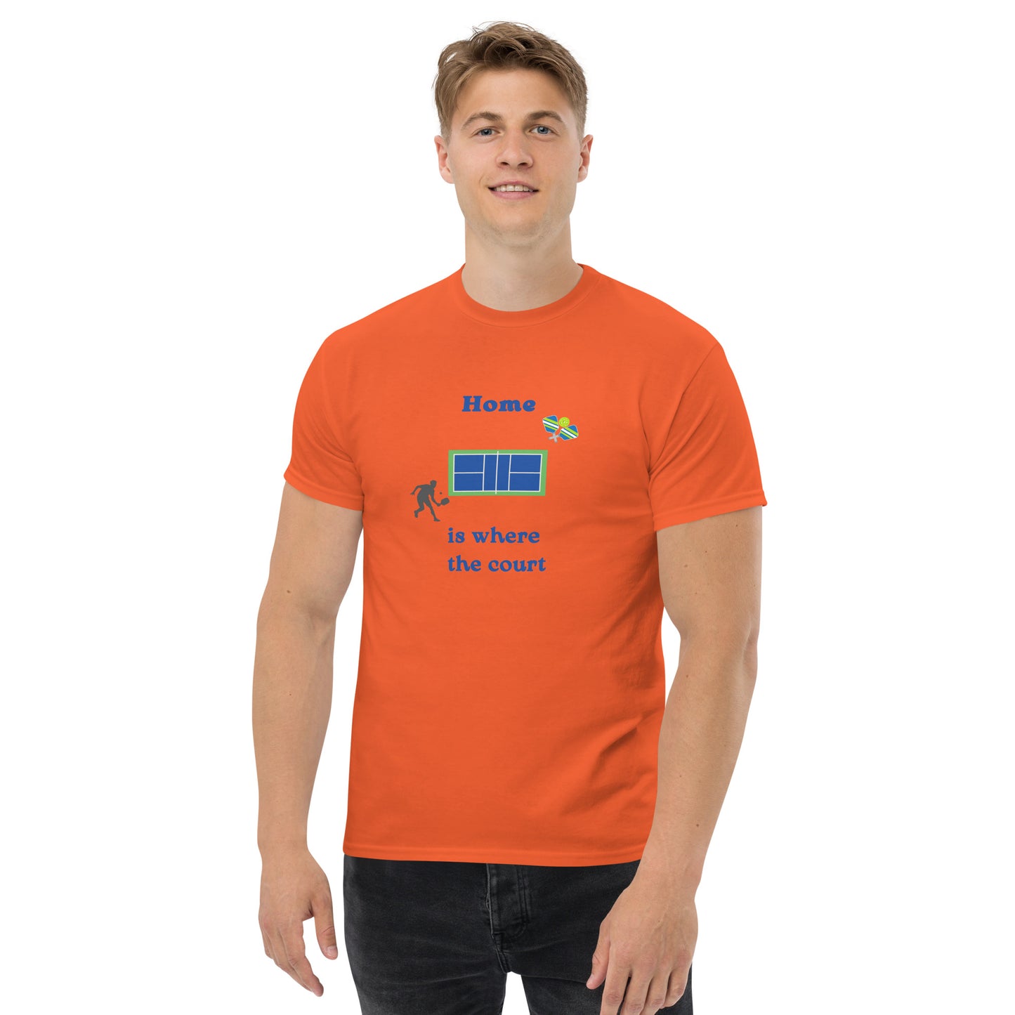 Home is Where the Court Is Pickleball Unisex Tee by EraofInk