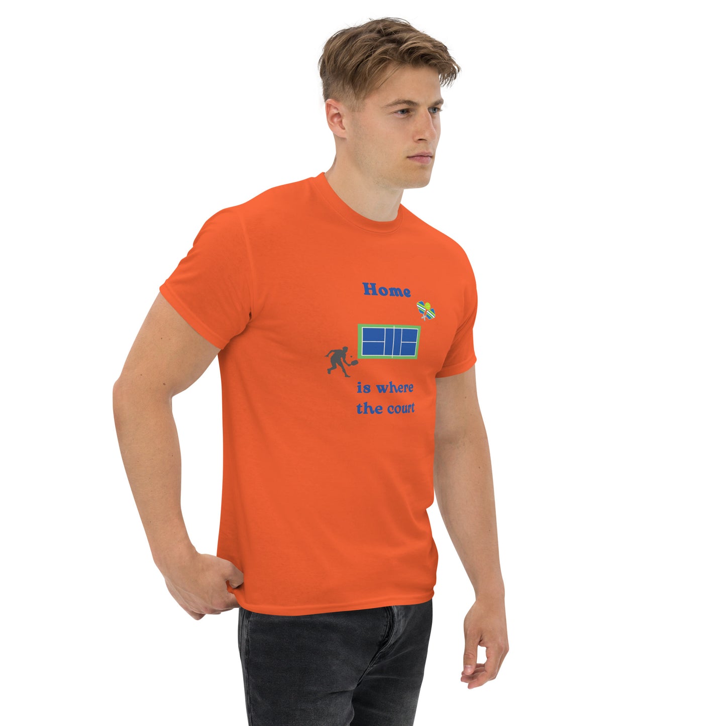 Home is Where the Court Is Pickleball Unisex Tee by EraofInk