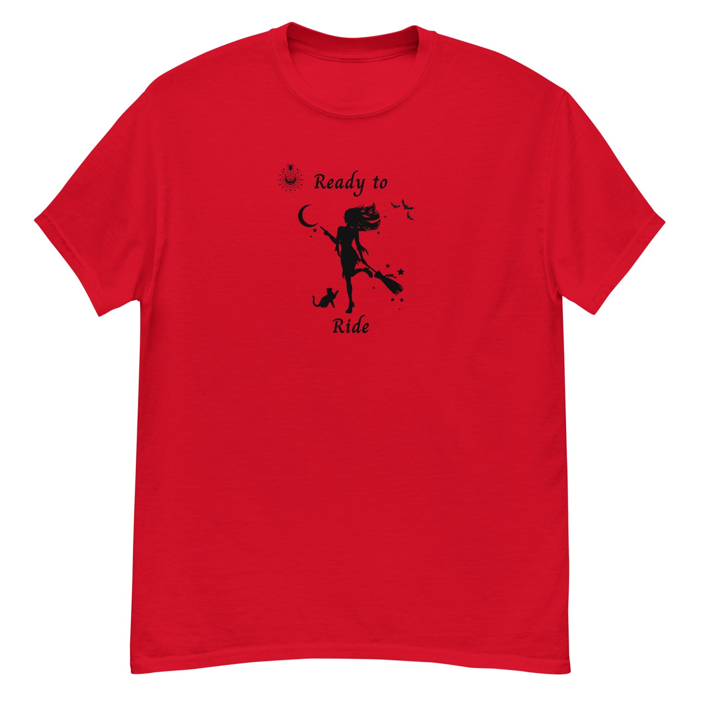 Witch Sexy Halloween Women's Tee Ready to RIDE by EraofInk