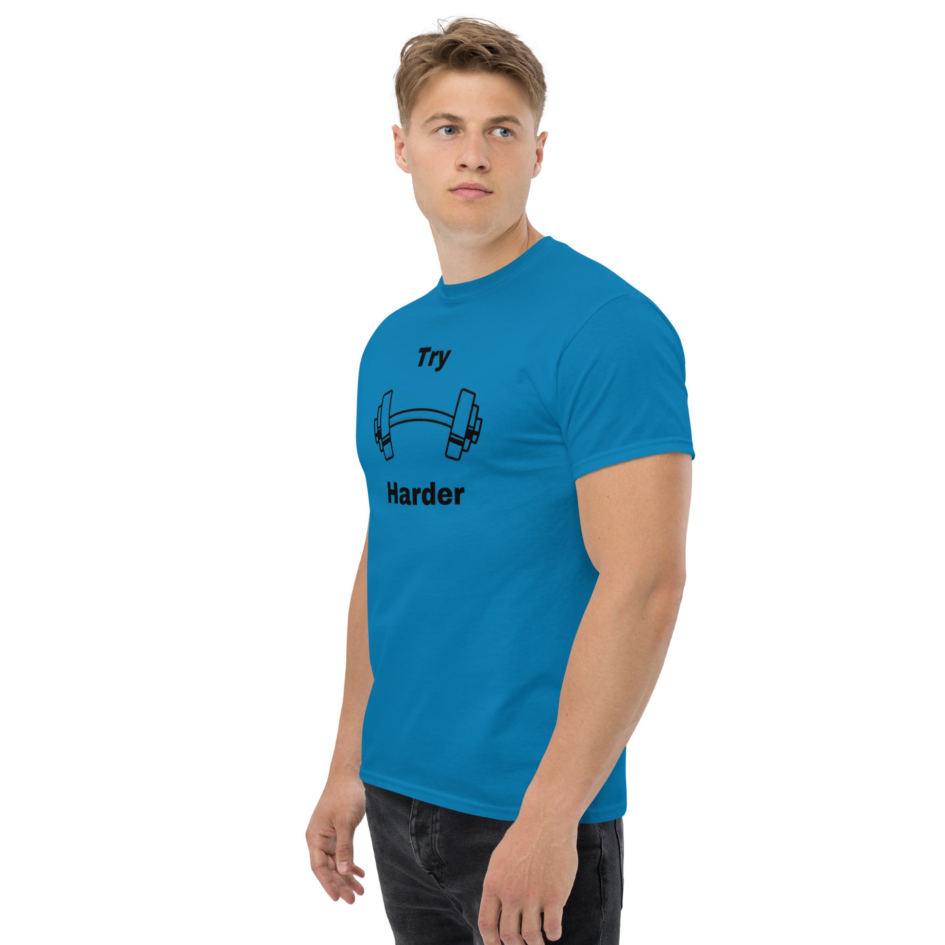 Try Harder Unisex Tee by EraofInk