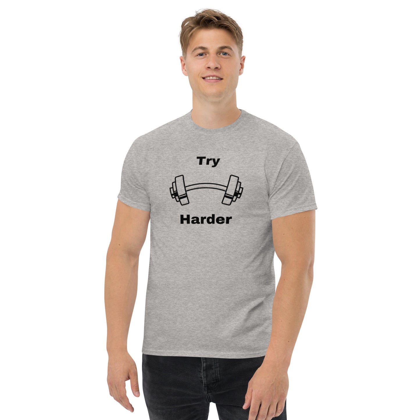 Try Harder Unisex Tee by EraofInk