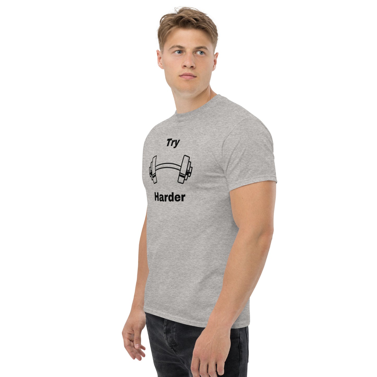 Try Harder Unisex Tee by EraofInk