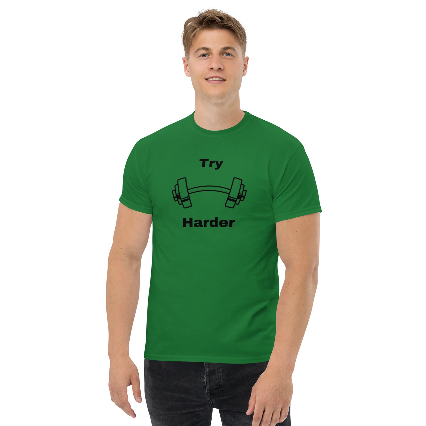 Try Harder Unisex Tee by EraofInk