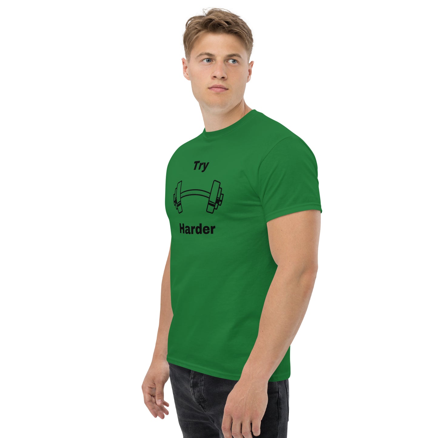Try Harder Unisex Tee by EraofInk