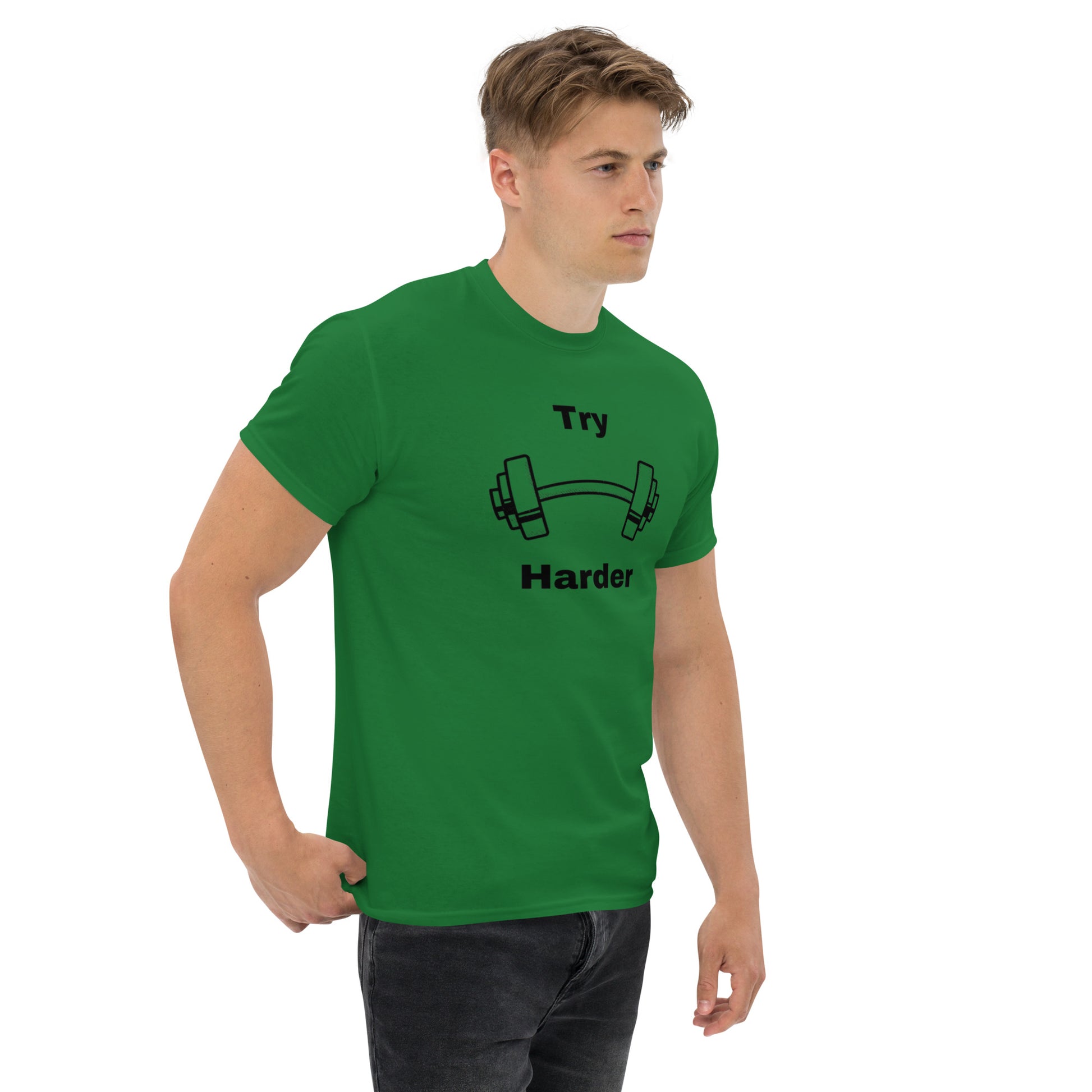 Try Harder Unisex Tee by EraofInk