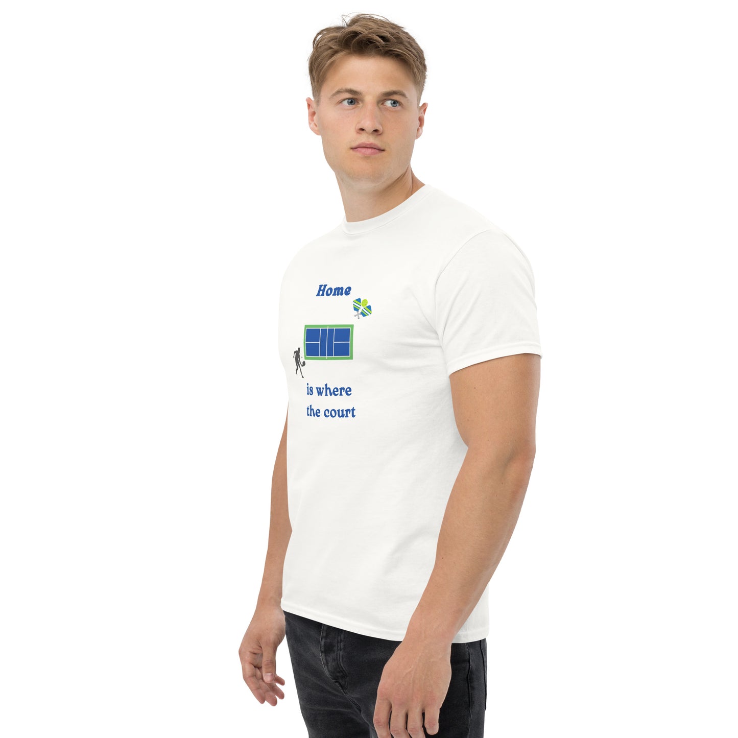 Home is Where the Court Is Pickleball Unisex Tee by EraofInk