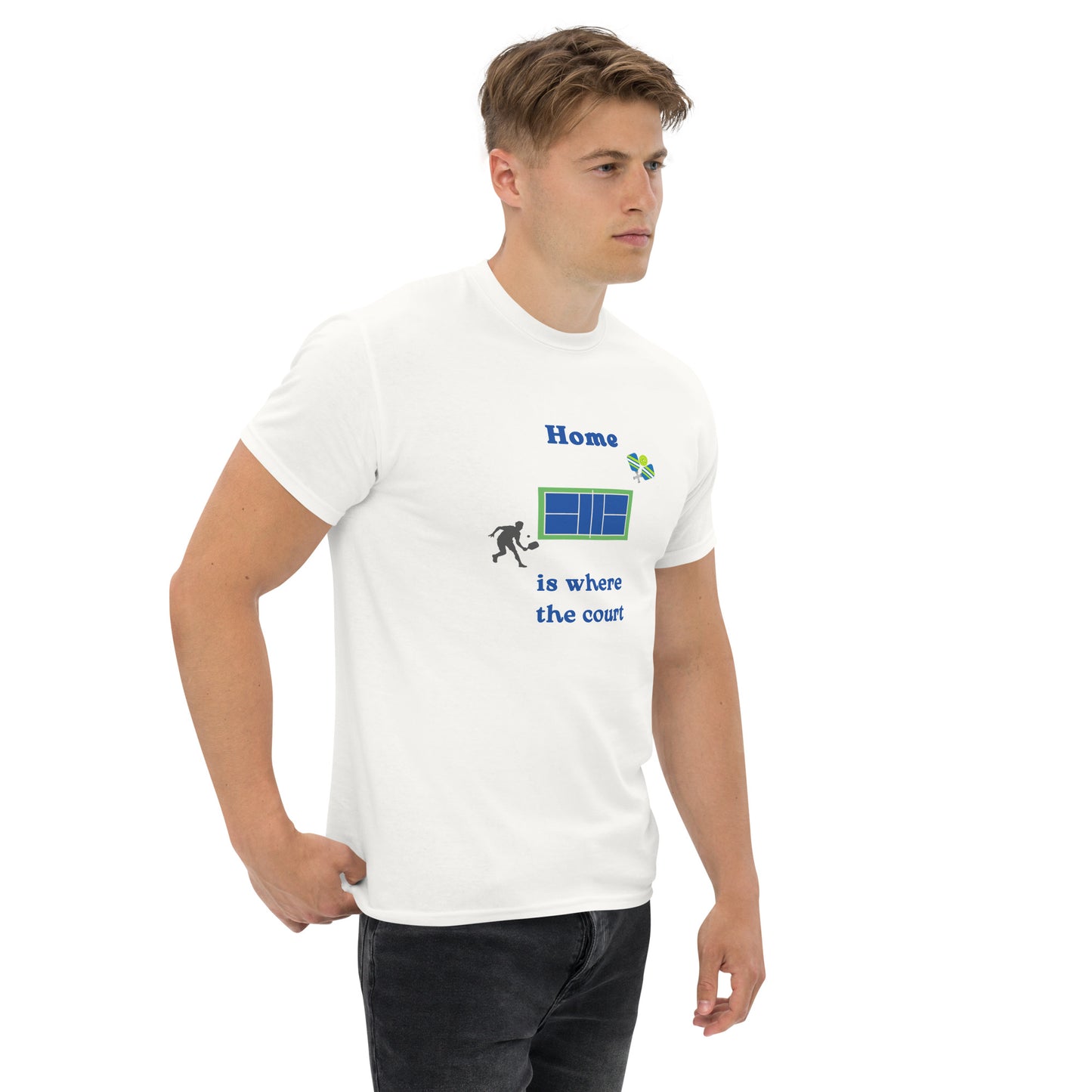 Home is Where the Court Is Pickleball Unisex Tee by EraofInk