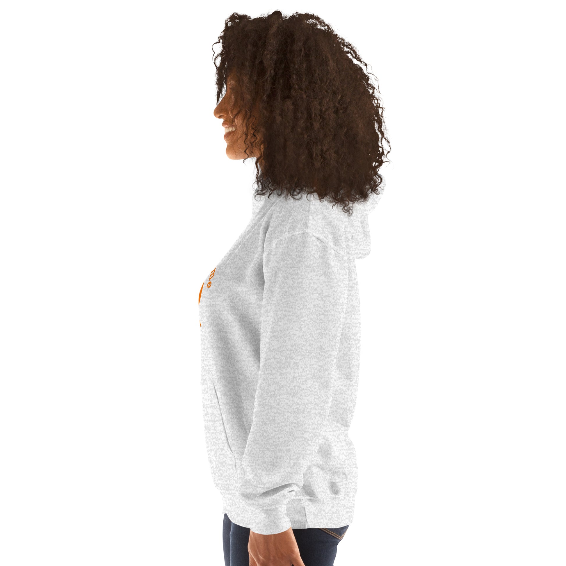 Halftime Queen Football Cheer for Orange & Teal Unisex Hoodie by EraofInk
