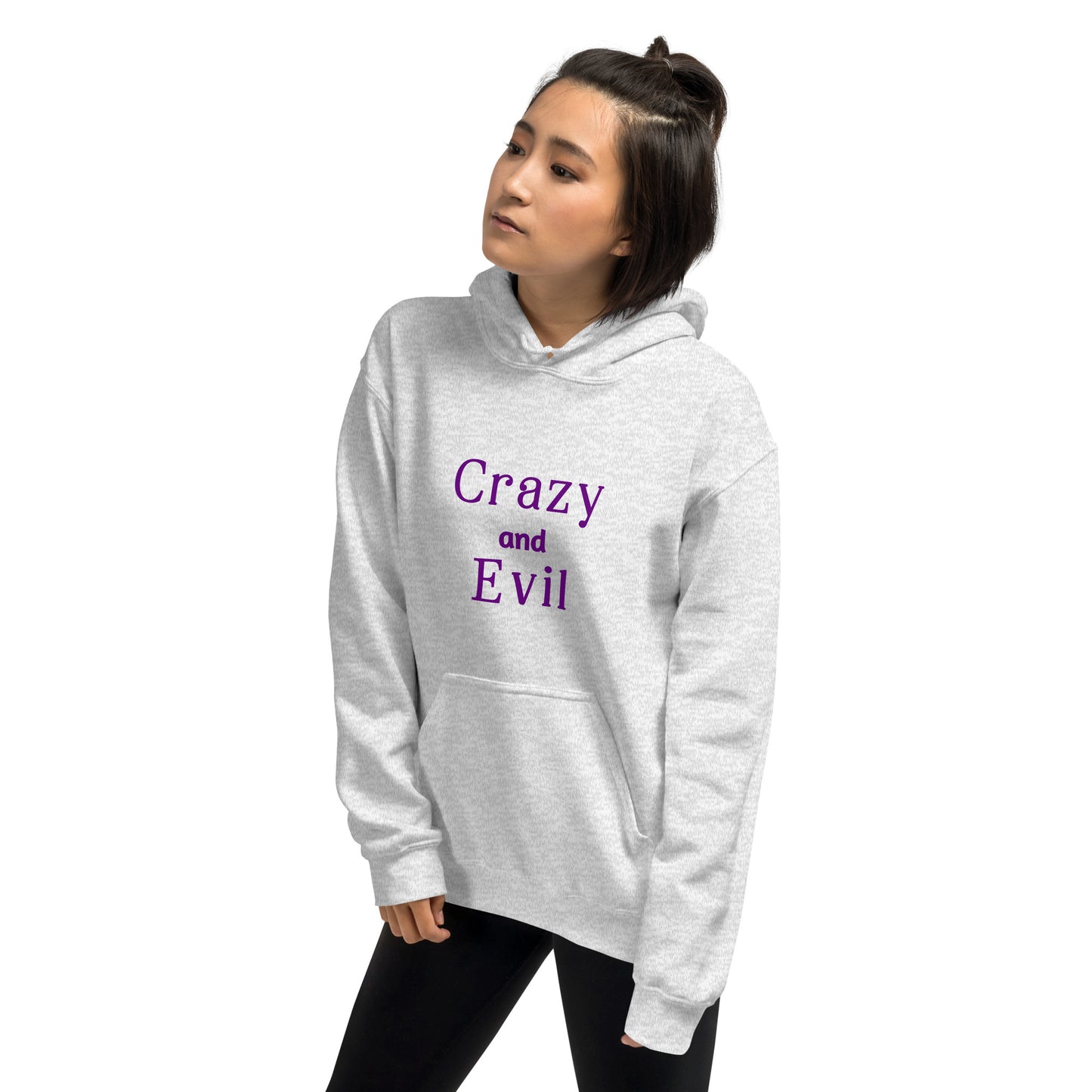 Crazy and Evil - Unisex Hoodie - by RecreatingKrista