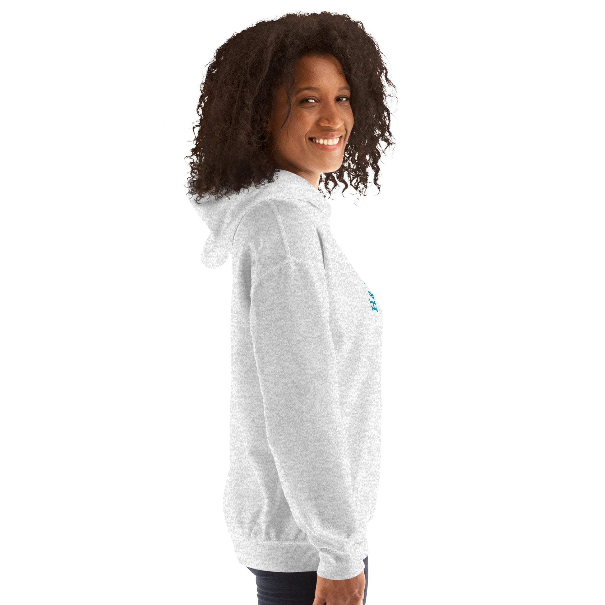 Halftime Queen Football Cheer for Teal & Gold Unisex Hoodie by EraofInk